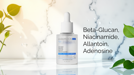 HARAMOON Hydrating Ampoule (10x Stronger than Serum) | Fragrance Free Korean Skin Care | Beta Glucan, Hyaluronic Acid + Vegan, EWG Verified