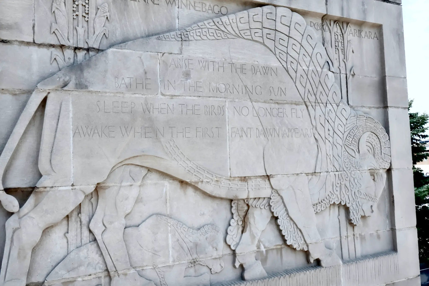 Nebraska State Capitol Art Print – Female Buffalo Beauty Inscription | Art Deco Digital Download | Capitol Series | Lincoln Nebraska Architecture Wall Art - Wax | Wane - architecture print - Digital Art2