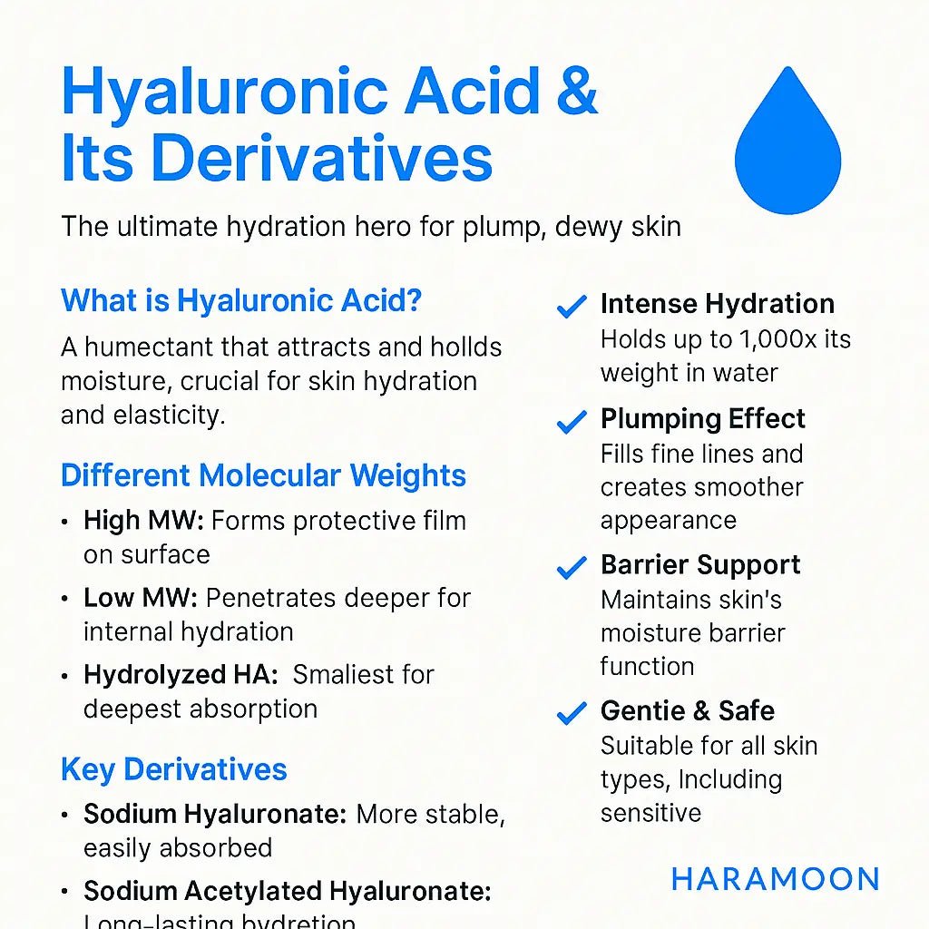 Hyaluronic acid serum for anti-aging skincare and hydration