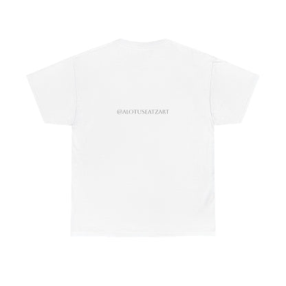 Minimalist Botanical Collage Tee — Black & White Floral Graphic T-Shirt