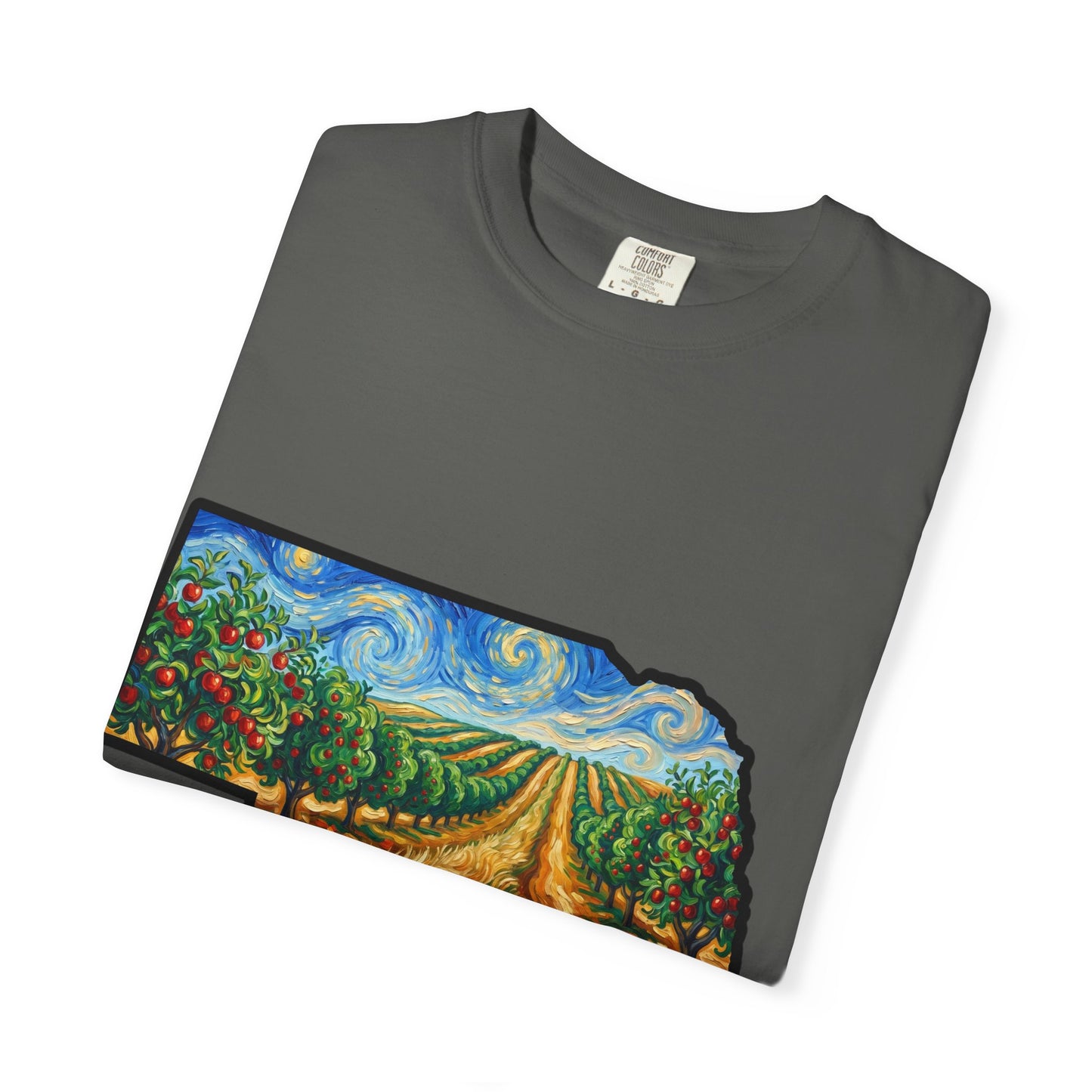 Nebraska Landscape T-Shirt — Van Gogh Style Prairie Art