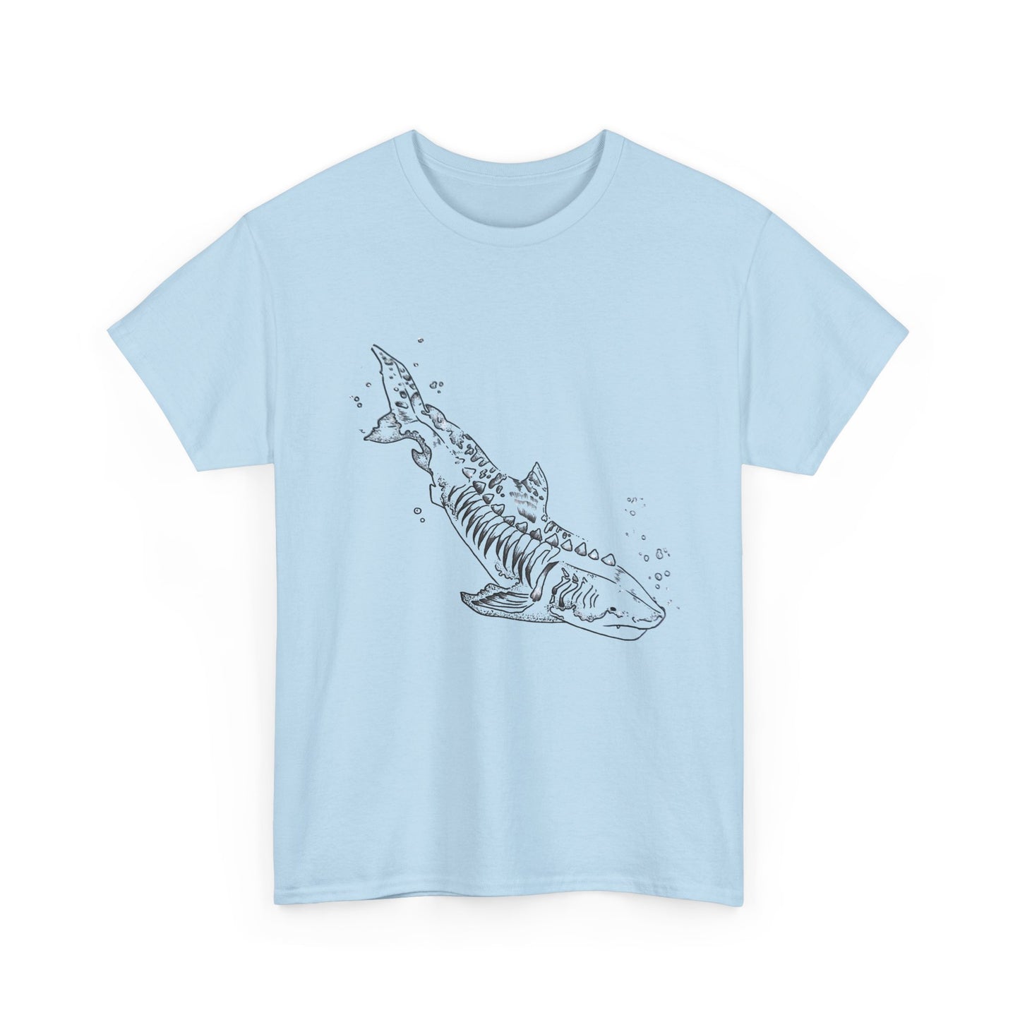 Shark Skeleton Graphic Tee — Nautical Skull Shark T-Shirt