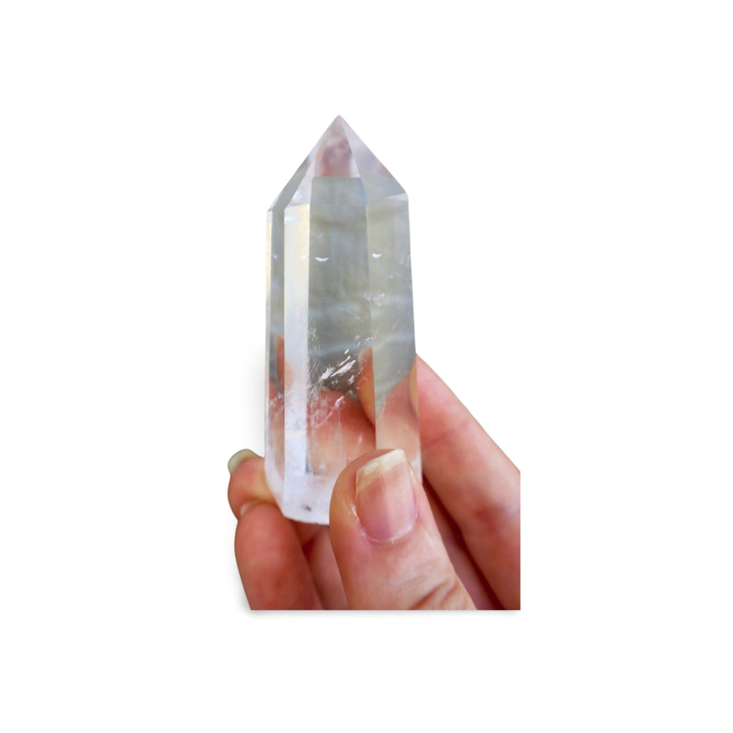 AAA Clear Quartz Monolithic Tower | Premium Clarity with 1.5" Thick Stabilized Base | Museum Grade Crystal Point | Precision Cut, Full Clarity Obelisk