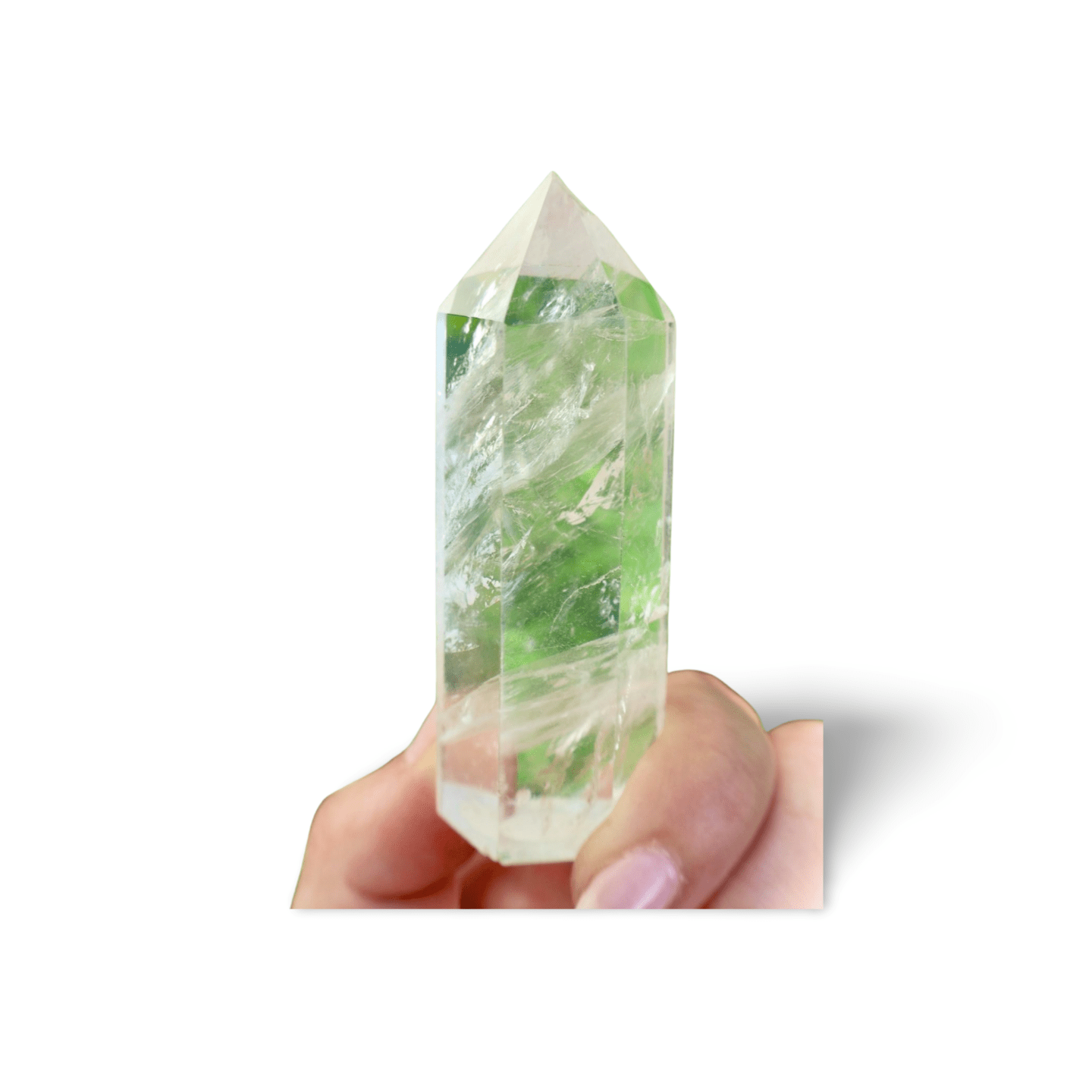 AAA Clear Quartz Monolithic Tower | Premium Clarity with 1.5" Thick Stabilized Base | Museum Grade Crystal Point | Precision Cut, Full Clarity Obelisk - Wax | Wane - clear quartz - Crystal15