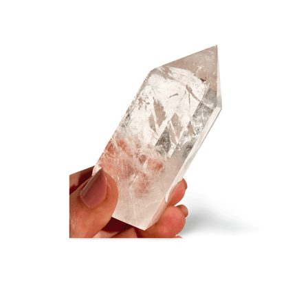AAA Clear Quartz Monolithic Tower | Premium Clarity with 1.5" Thick Stabilized Base | Museum Grade Crystal Point | Precision Cut, Full Clarity Obelisk - Wax | Wane - clear quartz - Crystal1