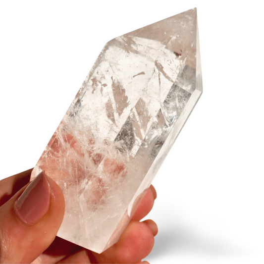 AAA Clear Quartz Monolithic Tower | Premium Clarity with 1.5" Thick Stabilized Base | Museum Grade Crystal Point | Precision Cut, Full Clarity Obelisk - Wax | Wane - clear quartz - Crystal1