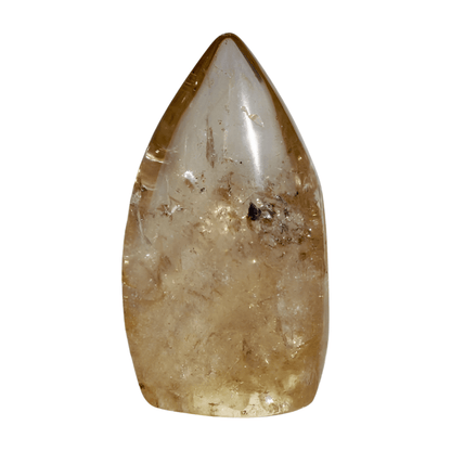 Citrine Smooth Droplet – Smokey Golden - Honey, Pocket - Sized Crystal for Abundance & Manifestation - Wax | Wane - abundance - Crystal1