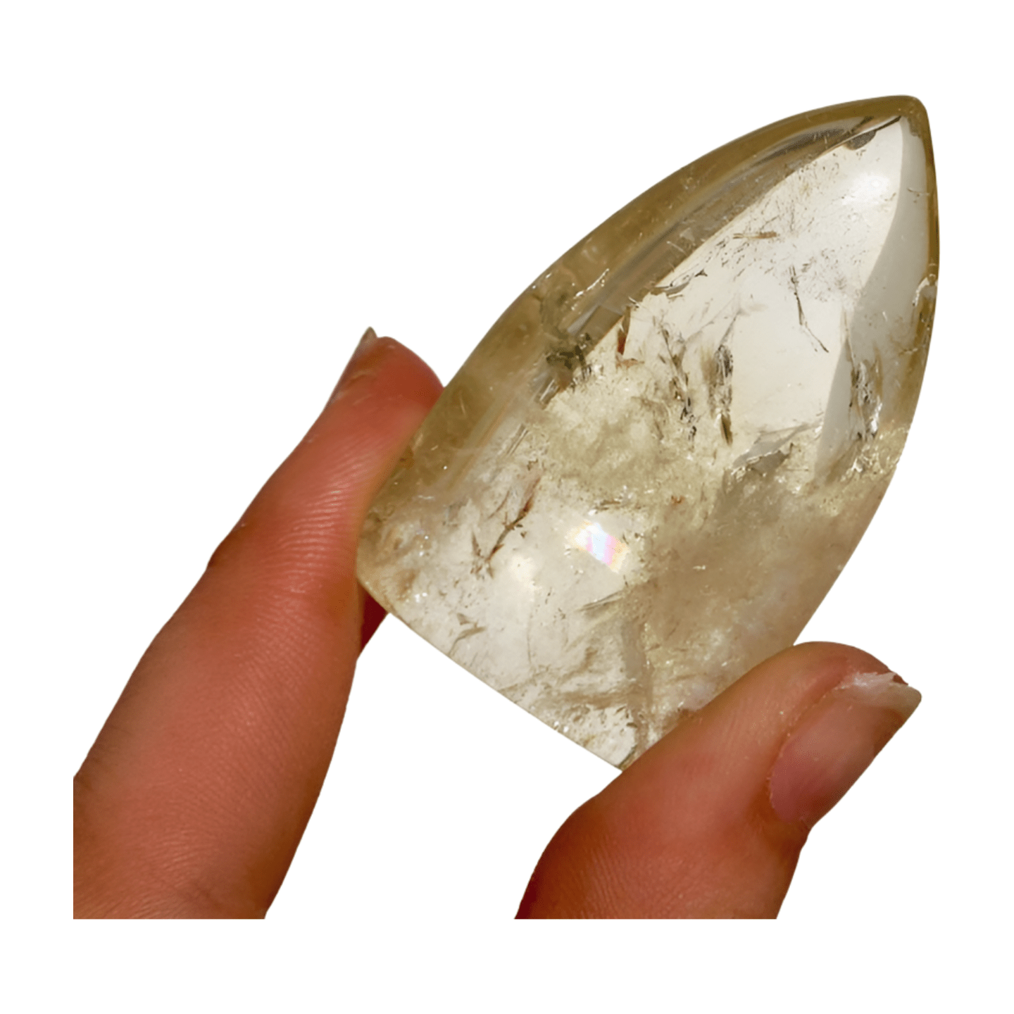 Citrine Smooth Droplet – Smokey Golden - Honey, Pocket - Sized Crystal for Abundance & Manifestation - Wax | Wane - abundance - Crystal2