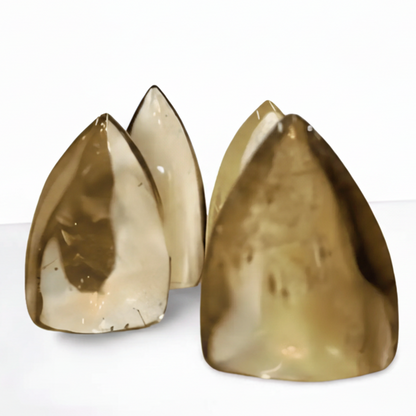 Citrine Smooth Point - Small, Smooth Crystal Stands Or Fits In Pocket - Wax | Wane - Decor - 1