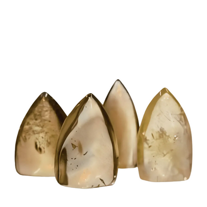 Citrine Smooth Point - Small, Smooth Crystal Stands Or Fits In Pocket - Wax | Wane - Decor - 2
