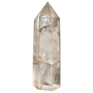 Clear Quartz Crystal Mineral Point with Natural Inclusions, 3