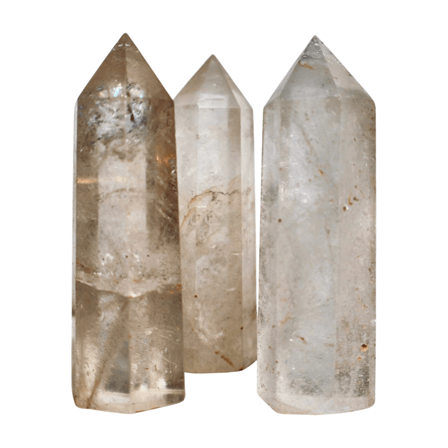 Clear Quartz Crystal Mineral Point with Natural Inclusions, 3" Obelisk Tower - Wax | Wane - clear quartz - Crystal6