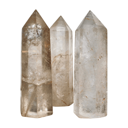 Clear Quartz Crystal Mineral Point with Natural Inclusions, 3" Obelisk Tower - Wax | Wane - clear quartz - Crystal6