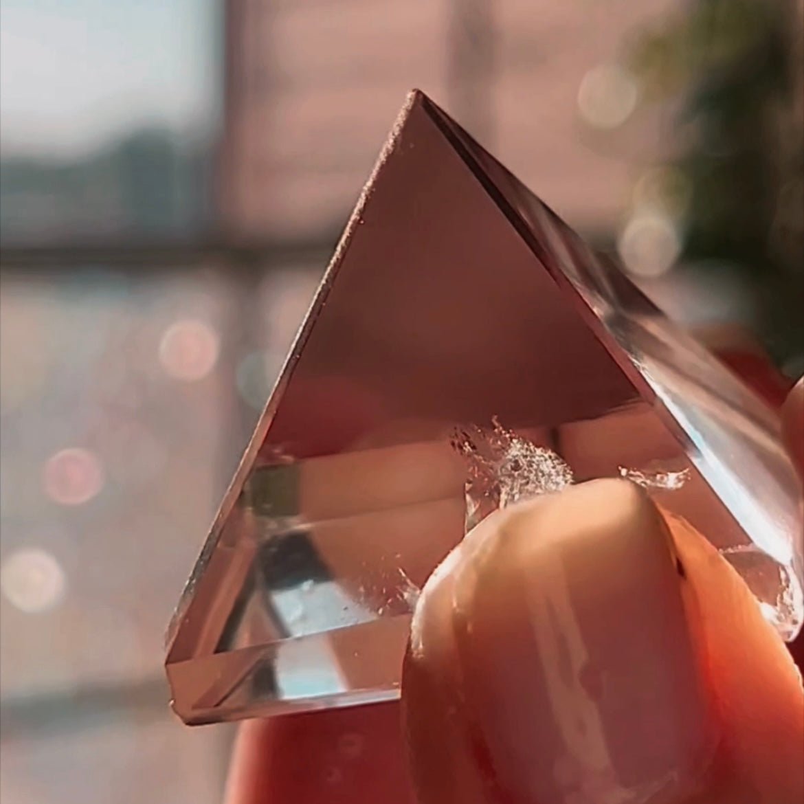 Clear Quartz Crystal Pyramid - 1 inch - Precision Cut Gemstone for Energy Work, Meditation & Display - Wax | Wane - Decor - Crystal2