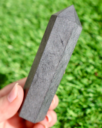 Elite Shungite Obelisk – EMF Shield & Purifier | Authentic Russian Mineral - Wax | Wane