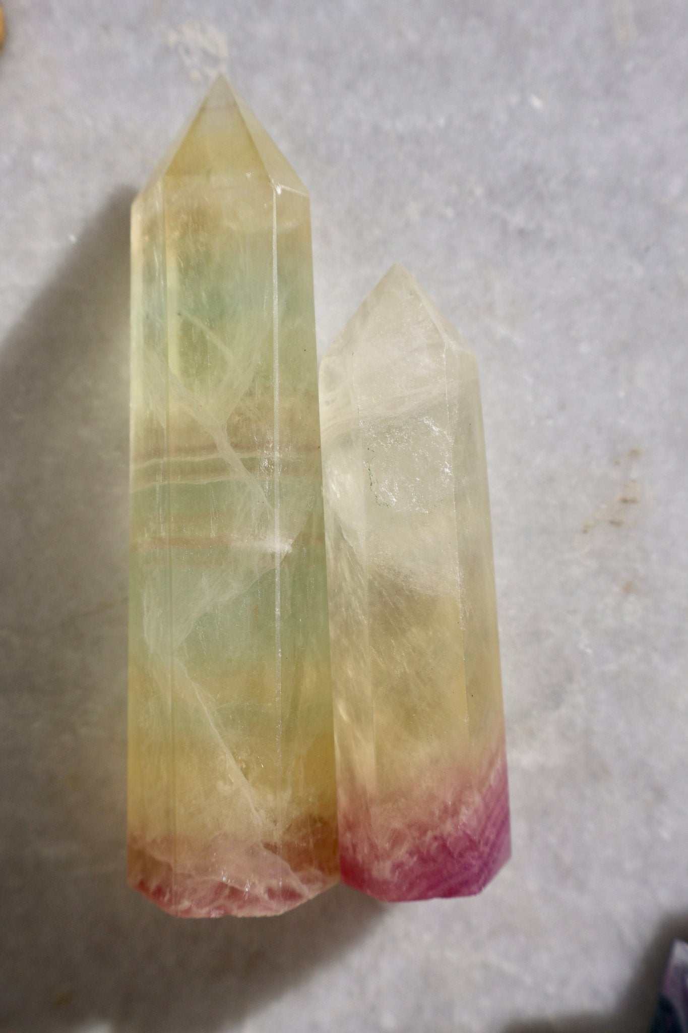 Fluorite Crystal Tower – Candy Fluorite | Natural Gemstone Obelisk - Wax | Wane - banded fluorite - Crystal Tower7