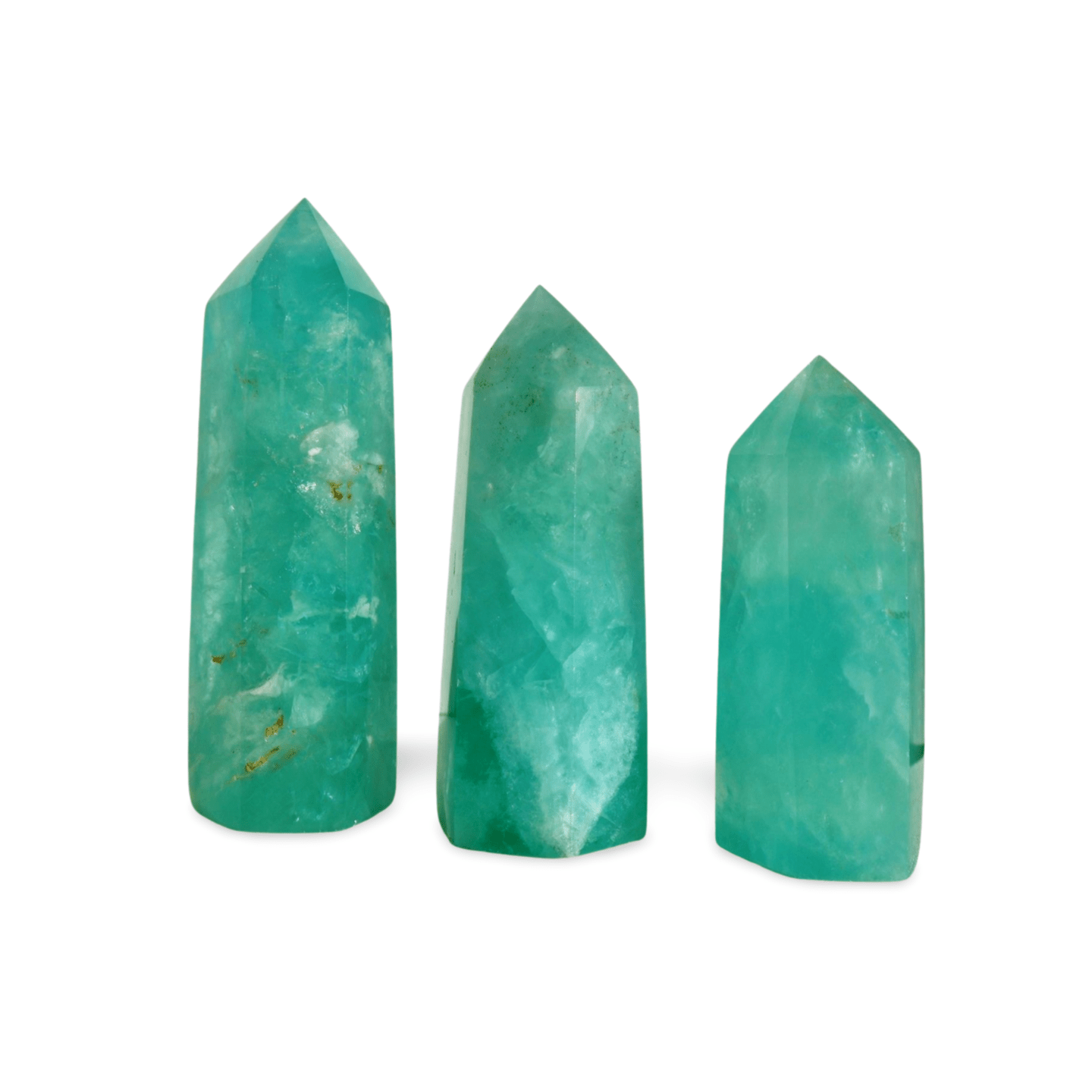Fluorite Crystal Tower – Light Green Opaque | Natural Gemstone Obelisk - Wax | Wane - chakra - Crystal Tower2