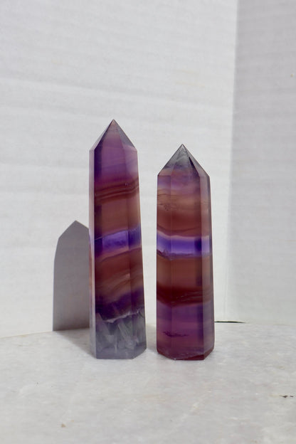 Fluorite Crystal Tower – Light Purple | Natural Gemstone Obelisk - Wax | Wane - collector crystal - Crystal Tower2