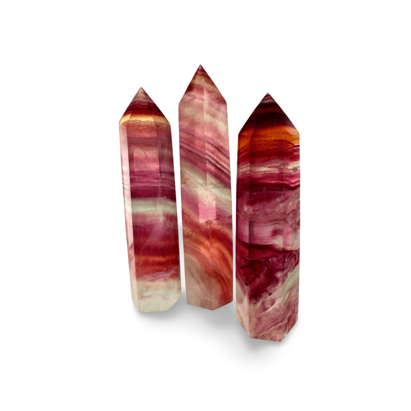 Fluorite Obelisk Tower 5 Inch – Natural Rainbow Crystal Point, Hand - Polished Gemstone for Meditation, Focus & Energy Work | Premium Green Purple Blue - Wax | Wane - Decor - Crystal6