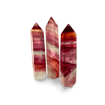 Fluorite Obelisk Tower 5 Inch – Natural Rainbow Crystal Point, Hand - Polished Gemstone for Meditation, Focus & Energy Work | Premium Green Purple Blue - Wax | Wane - Decor - Crystal6