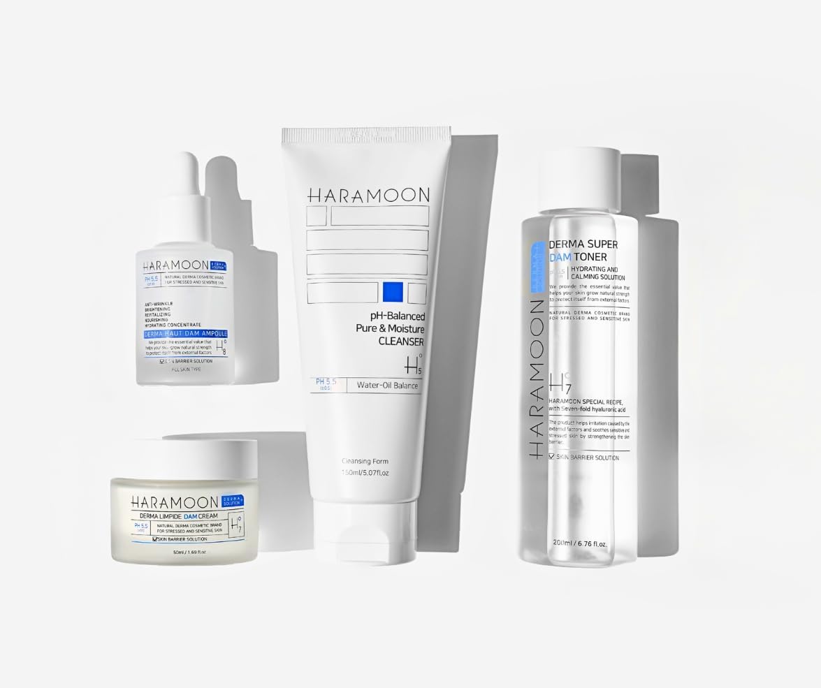 HARAMOON 4 Piece Korean Skincare Ultimate 4 Steps To Glass Skin Routine Bundle Set - Wax | Wane - HARAMOON - Skin Care1
