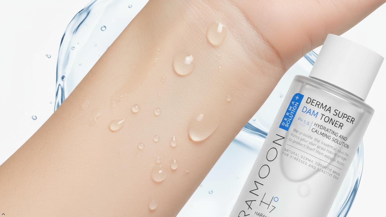 HARAMOON Deep Sea Water Toner | pH Balanced Korean Skincare with 7 - Layer Hyaluronic Acid | Vegan Hydrating Calming Toner for Sensitive Skin 200mL - Wax | Wane - HARAMOON - Skin Care5