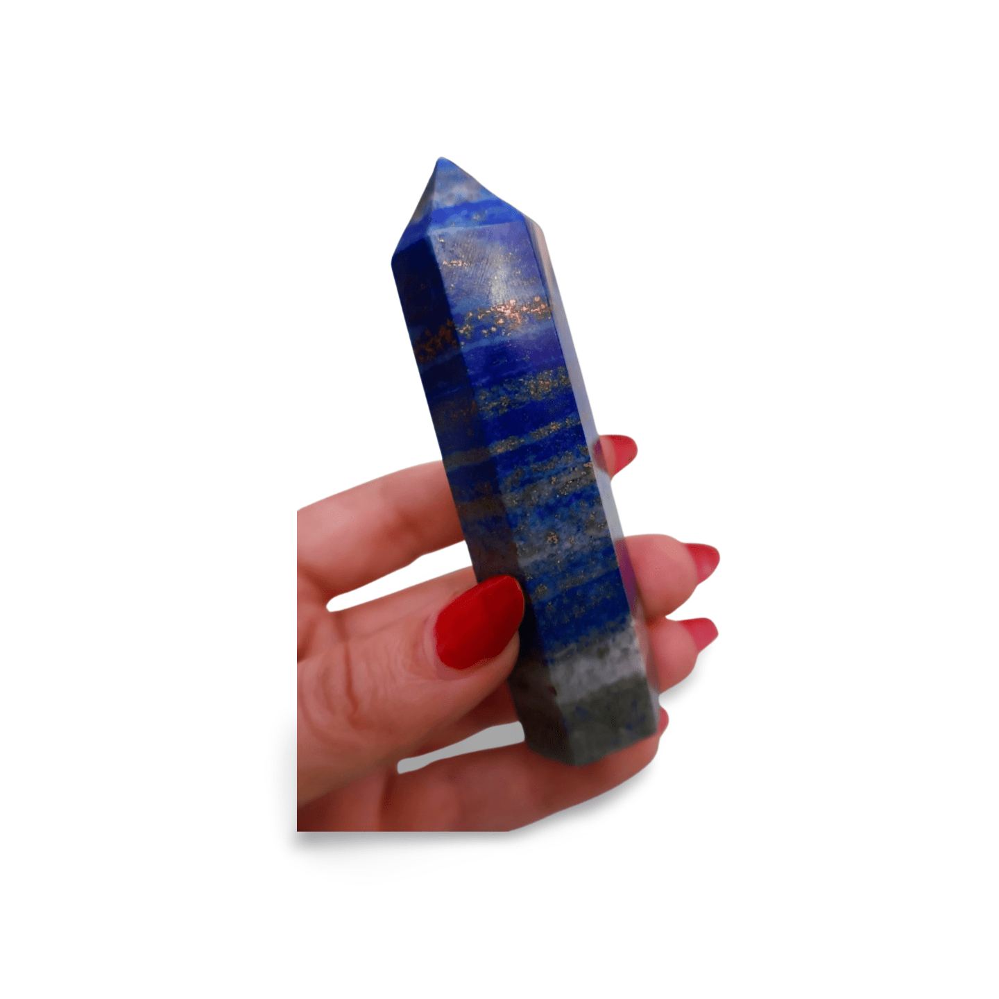Lapis Lazuli Obelisk - Authentic Quality Gemstone for Wisdom and Truth, Decorative 4 - Inch Tall - Wax | Wane - Decor - Crystal2