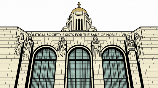 LNK.Nebraska Capitol Political Society Inscription - Premium Art Deco Digital Print - Wax | Wane - Art Deco - Digital Download1