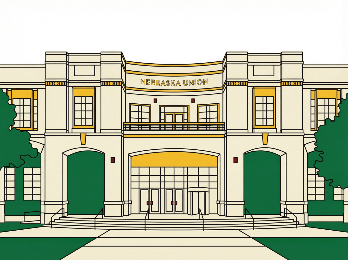 LNK.Nebraska UNL Campus Classics - 3 Print Bundle - Digital Art Download - Wax | Wane - LNK Nebraska - Digital Art2