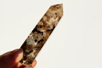 Moonstone Crystal Obelisk with Natural Rainbow Aura Inclusions, 3 - 4