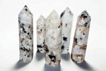 Moonstone Crystal Obelisk with Natural Rainbow Aura Inclusions, 3 - 4
