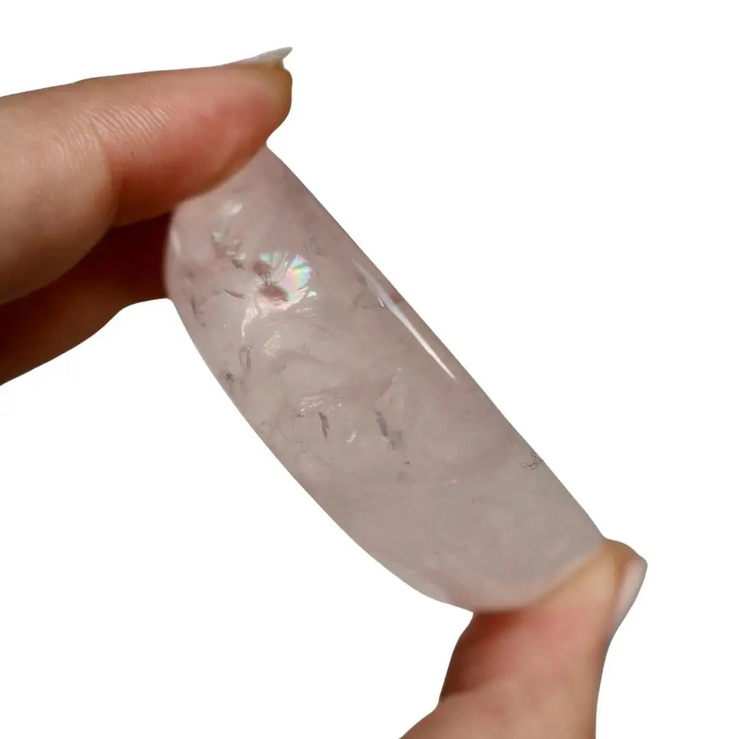 Rose Quartz & Amethyst Crystal Bowl – Jewelry Dish or Decor | Hand - Carved from Natural Stone, 2 - Inch - Wax | Wane