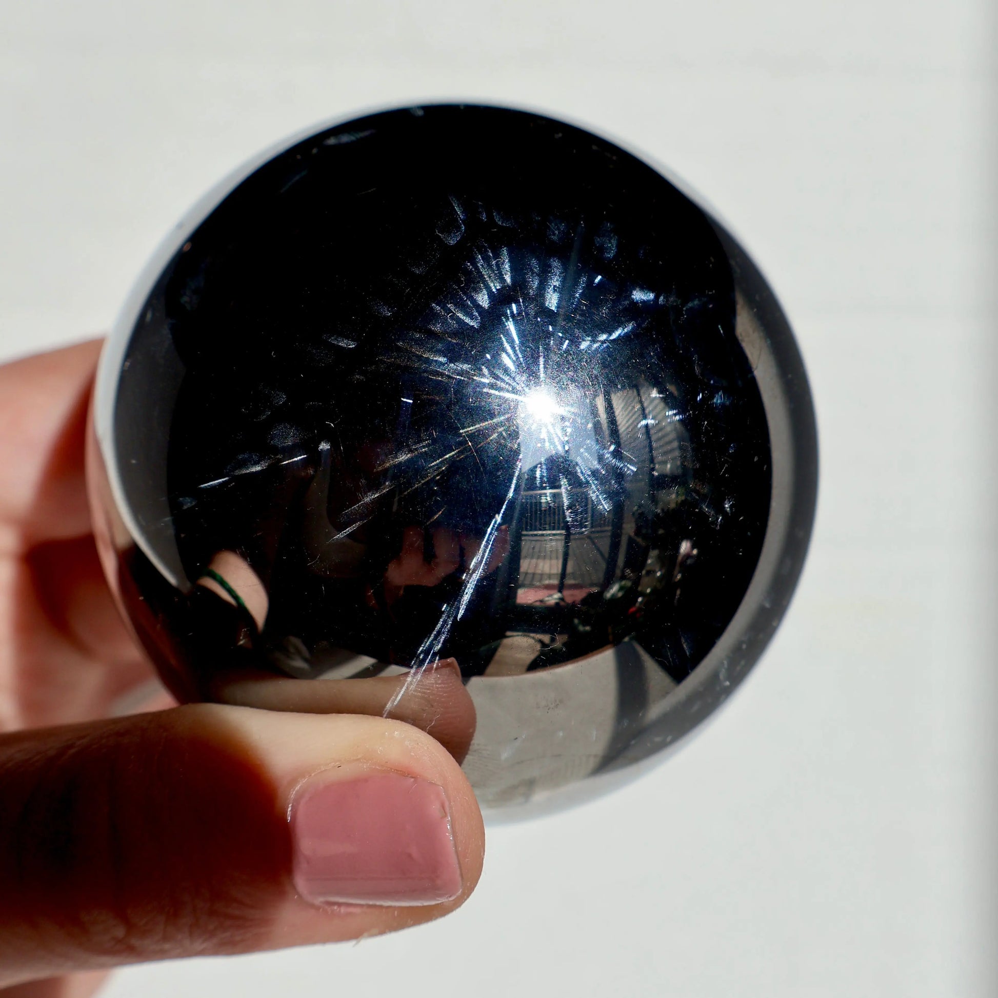 Terahertz Sphere - Genuine Crystal Ball, Polished Rare Home Decor Accent - Wax | Wane