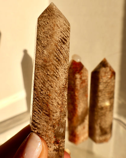 Thousand Layer Crystal Obelisk – Natural Quartz & Mineral Formation, Rare Collectible 3.5" - Wax | Wane