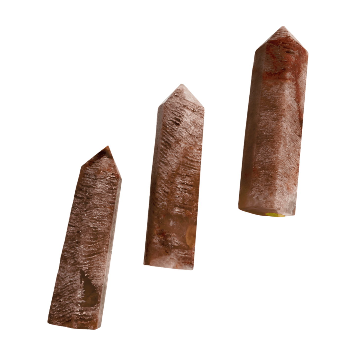 Thousand Layer Quartz Tower | 3.5 - Inch Natural Banded Obelisk | Rare Mineral Formation Crystal - Wax | Wane - banded quartz - Crystal10