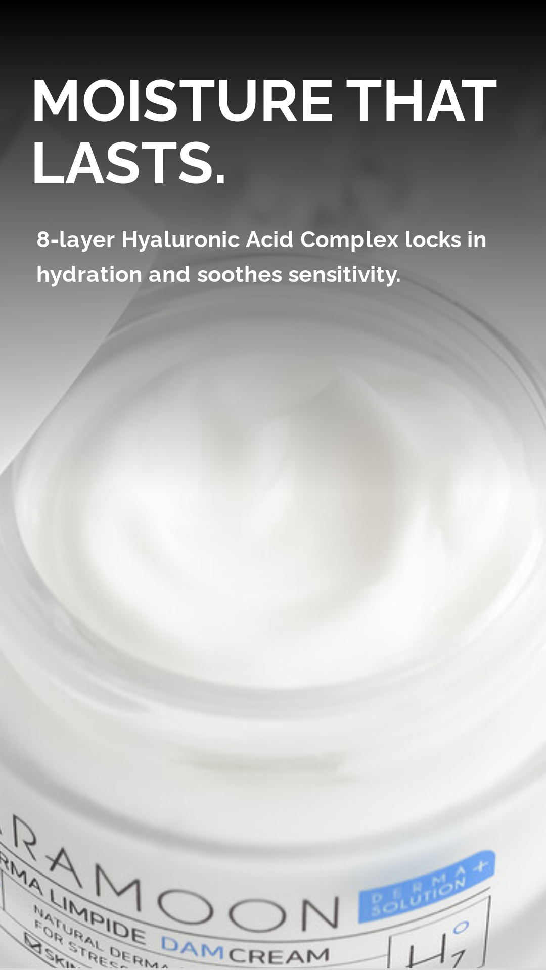 HARAMOON Soothing Centella Moisturing Cream with 64% Cica Base, Korean Skincare for Sensitive, Clog Prone Skin